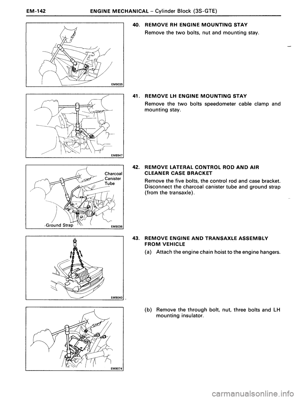 TOYOTA MR-2 1991  Factory Repair Manual 