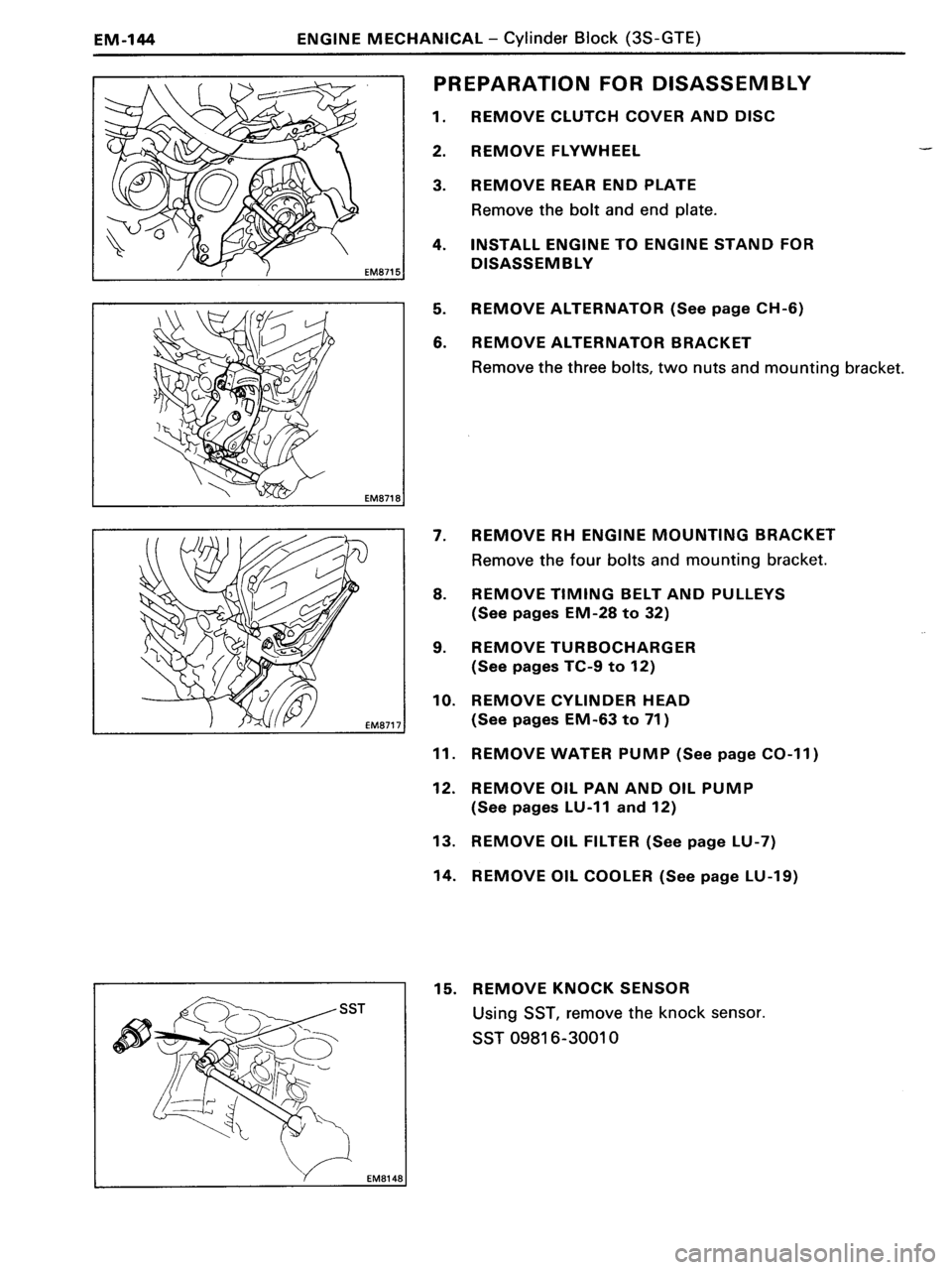 TOYOTA MR-2 1991  Factory Repair Manual 