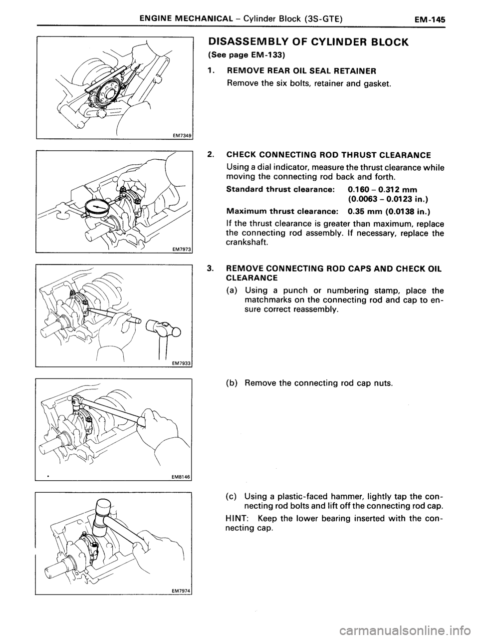 TOYOTA MR-2 1991  Factory Repair Manual 