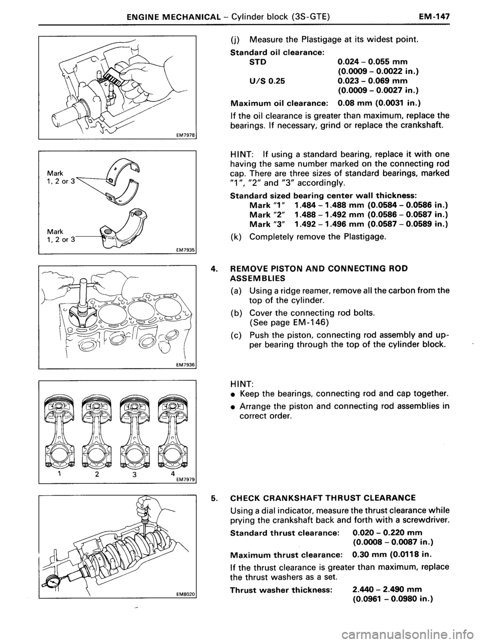 TOYOTA MR-2 1991  Factory Repair Manual 