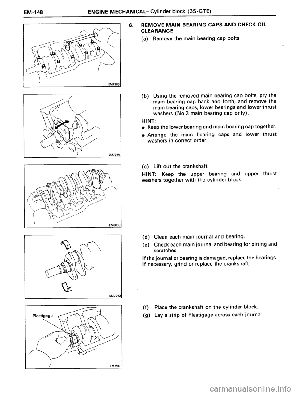 TOYOTA MR-2 1991  Factory Repair Manual 