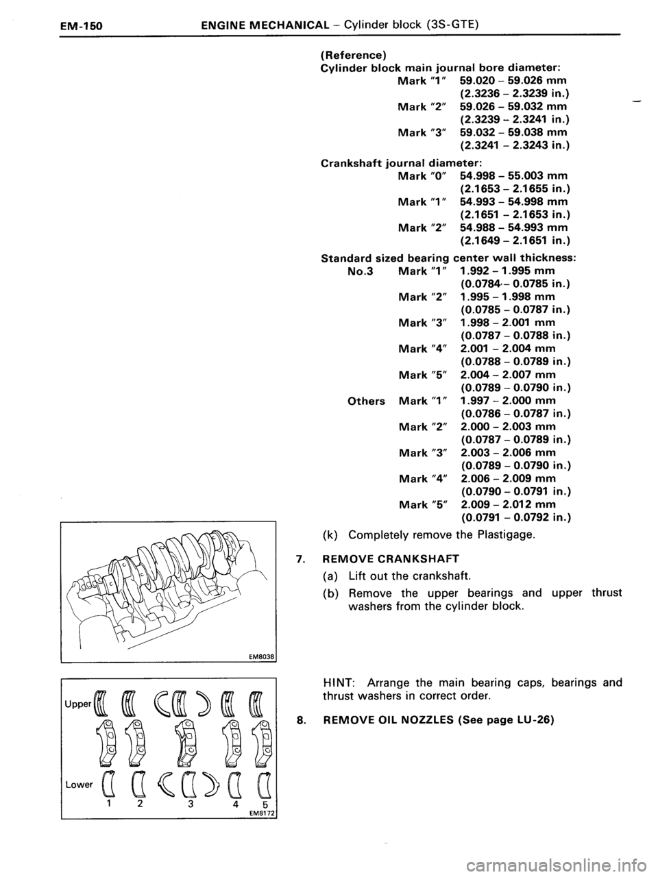 TOYOTA MR-2 1991  Factory Repair Manual 