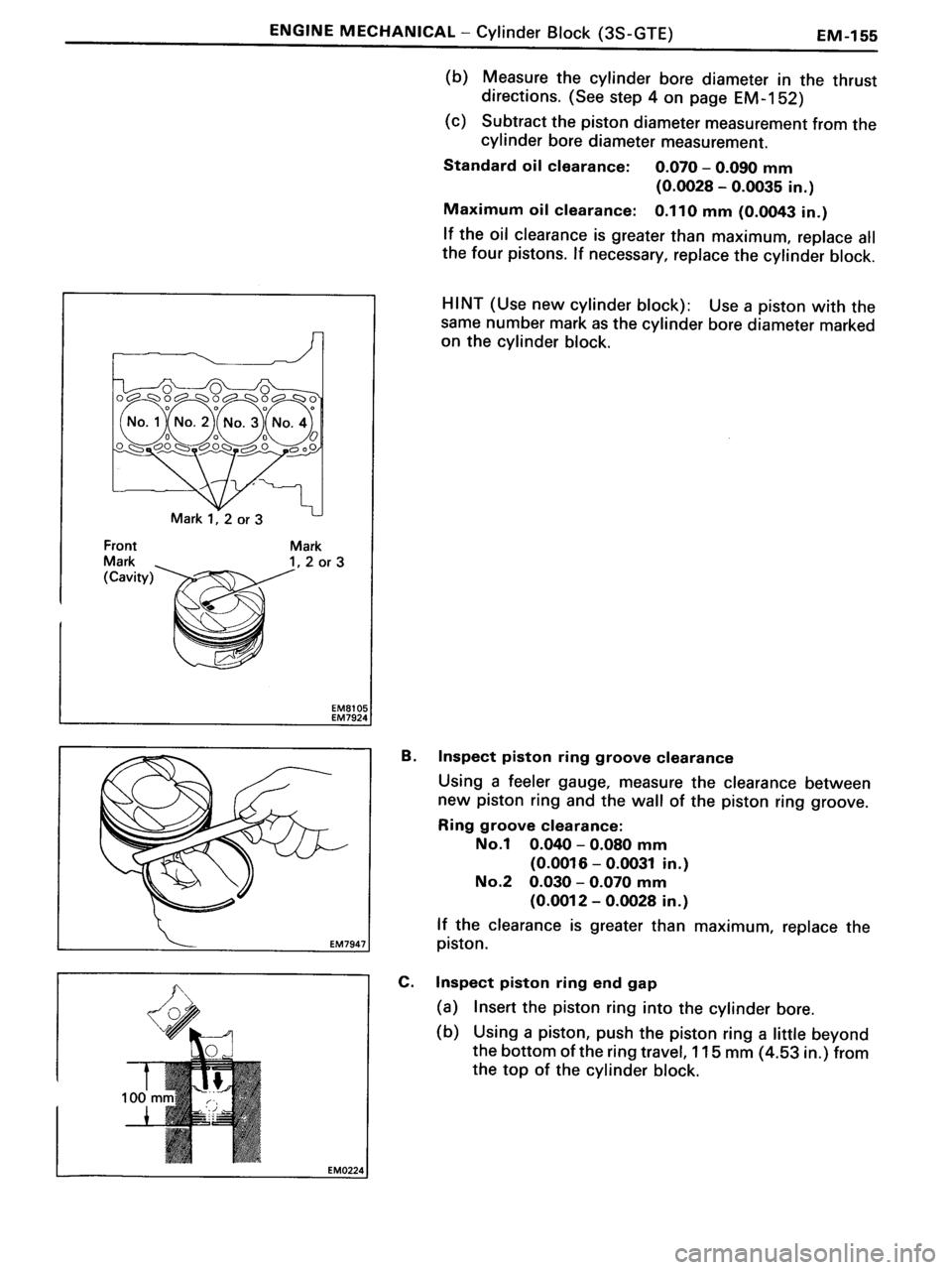 TOYOTA MR-2 1991  Factory Repair Manual 