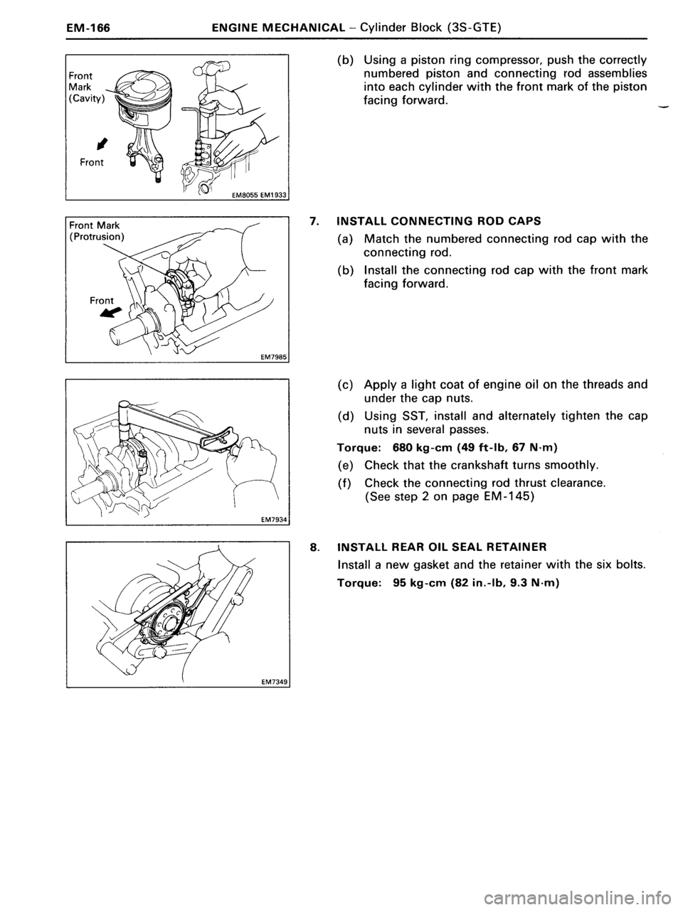 TOYOTA MR-2 1991  Factory Repair Manual 