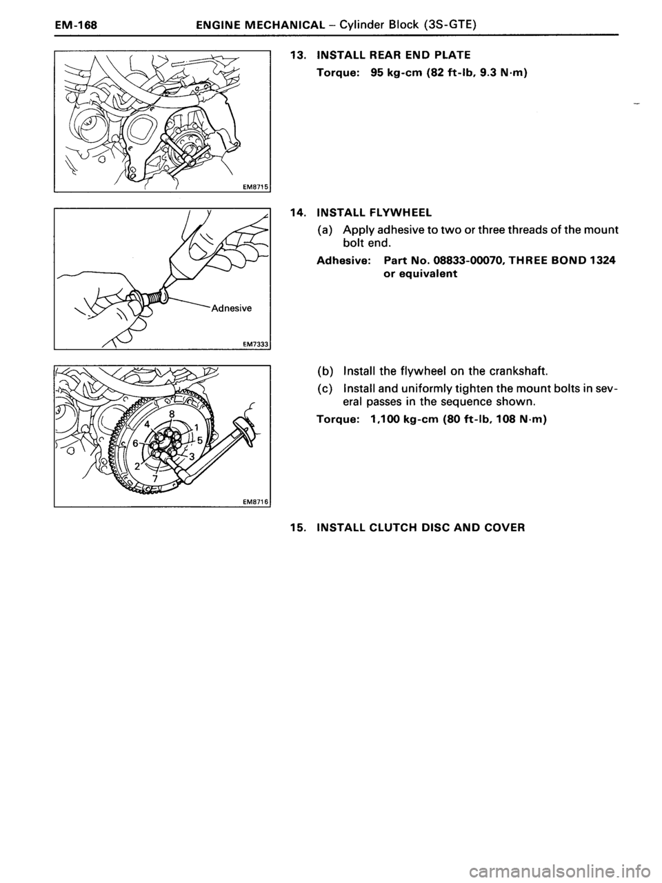 TOYOTA MR-2 1991  Factory Repair Manual 