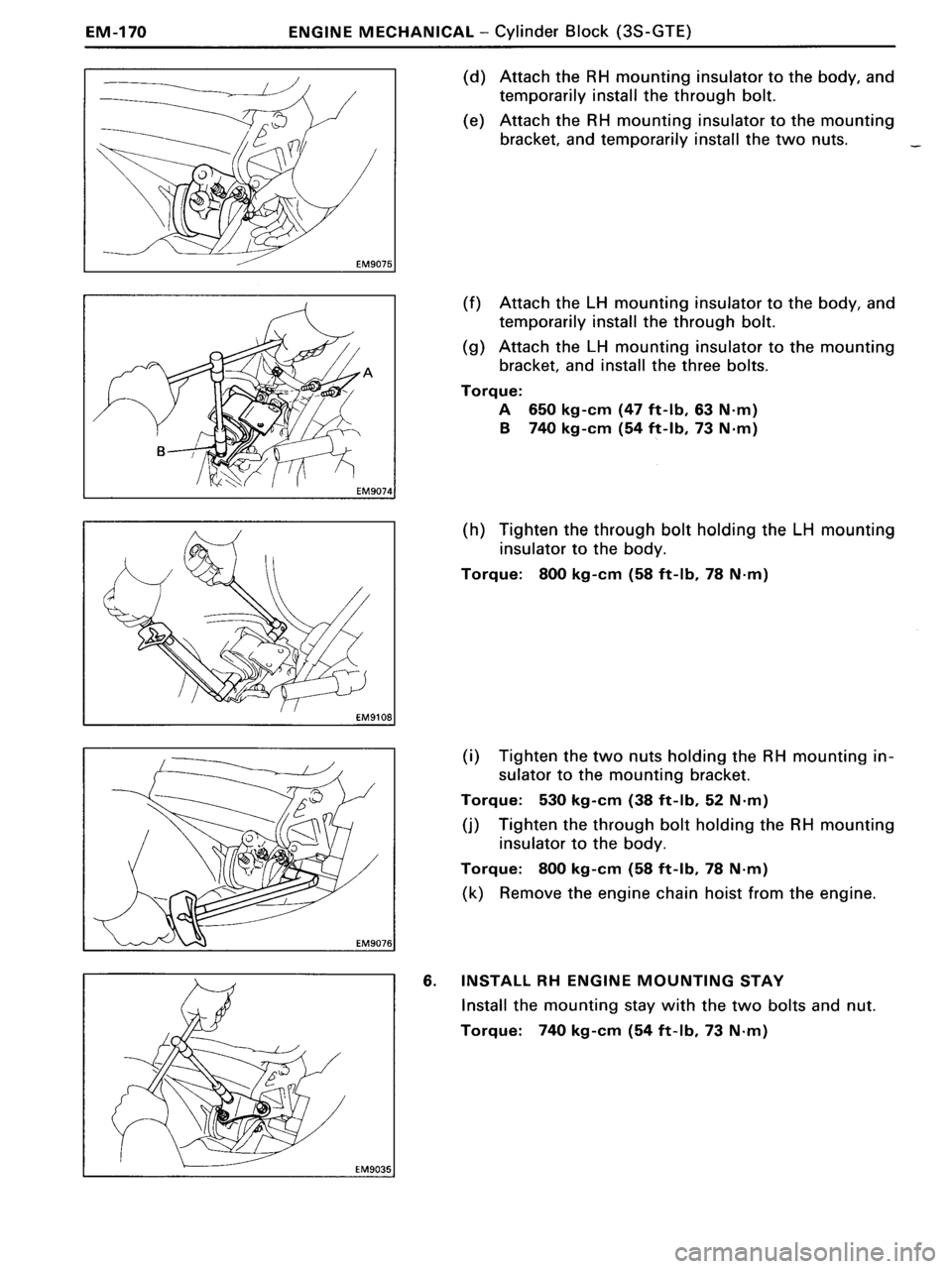 TOYOTA MR-2 1991  Factory Repair Manual 
