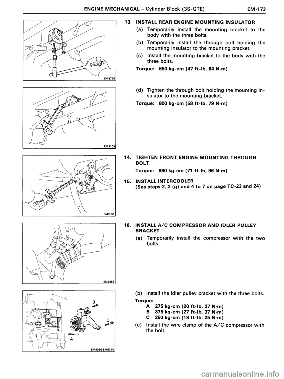 TOYOTA MR-2 1991 Factory Repair Manual TOYOTA MR-2 1991 Factory Repair Manual