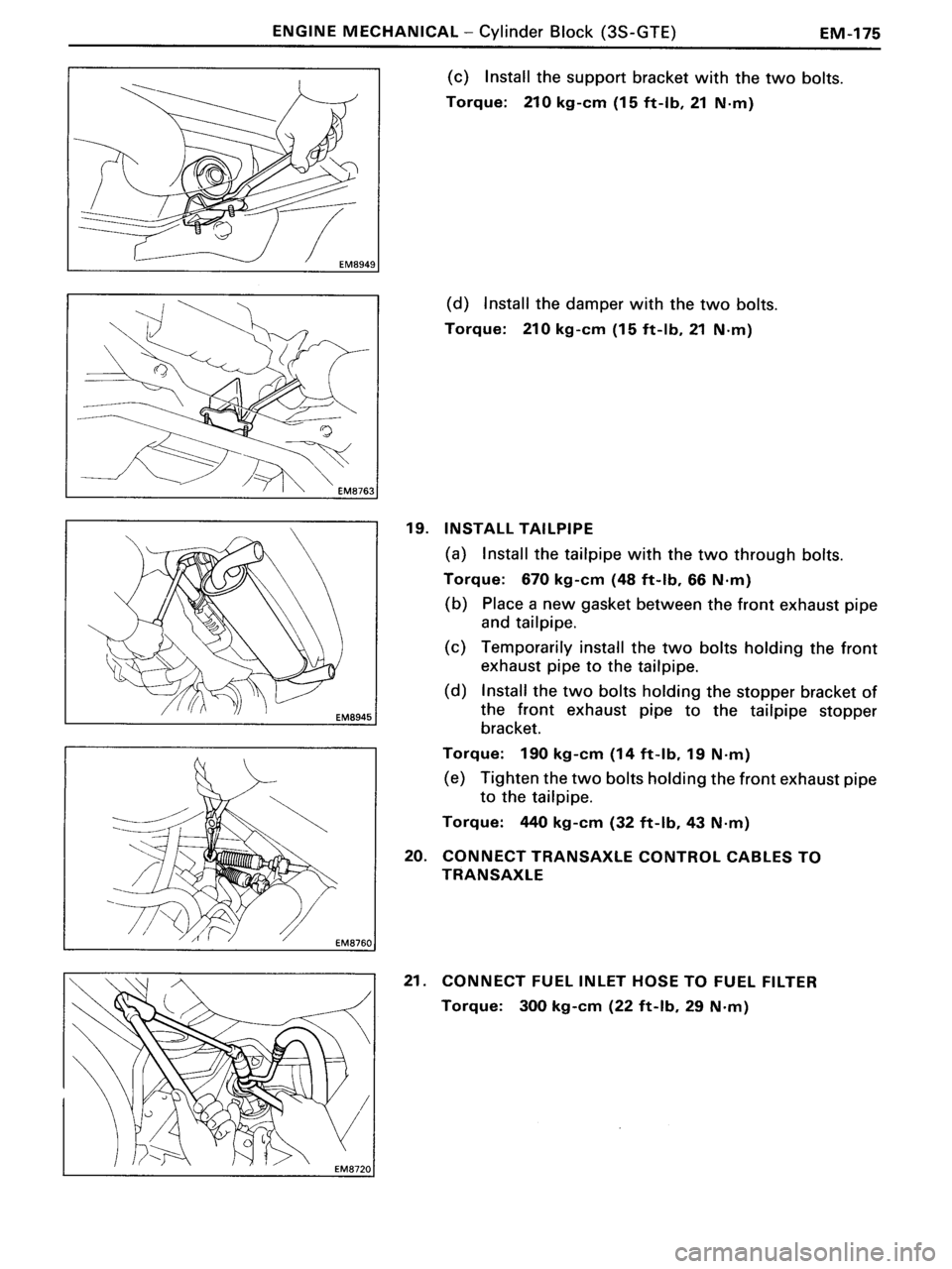 TOYOTA MR-2 1991 Factory Repair Manual TOYOTA MR-2 1991 Factory Repair Manual