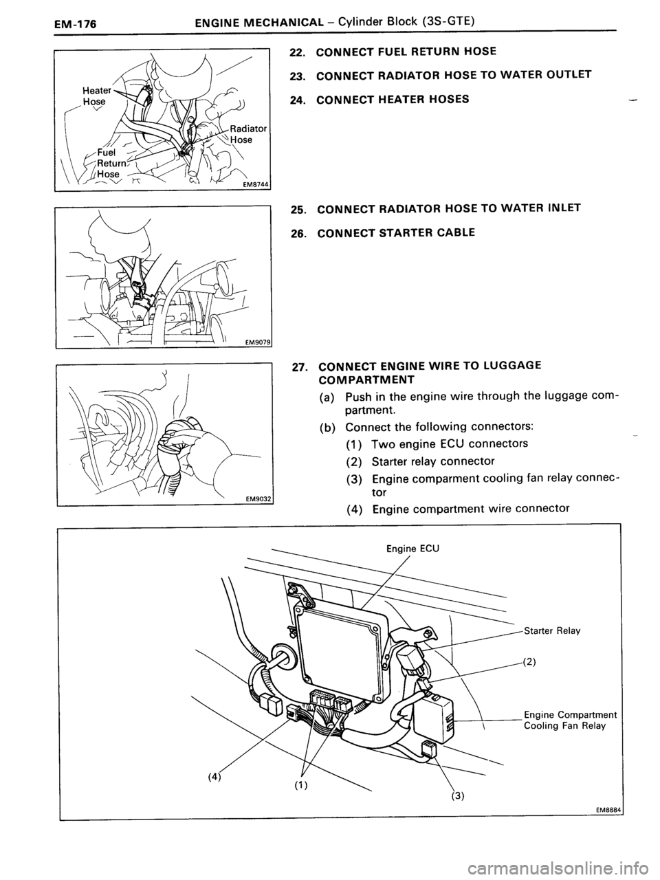TOYOTA MR-2 1991 Factory Repair Manual TOYOTA MR-2 1991 Factory Repair Manual