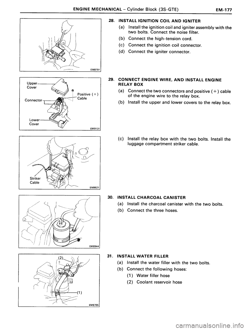 TOYOTA MR-2 1991 Factory Repair Manual TOYOTA MR-2 1991 Factory Repair Manual