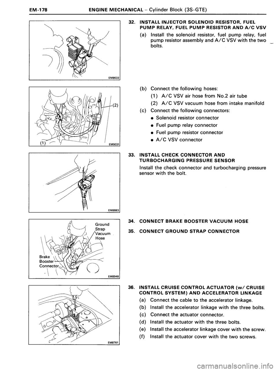 TOYOTA MR-2 1991 Factory Repair Manual TOYOTA MR-2 1991 Factory Repair Manual
