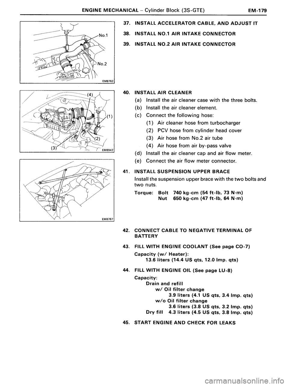 TOYOTA MR-2 1991 Factory Repair Manual TOYOTA MR-2 1991 Factory Repair Manual