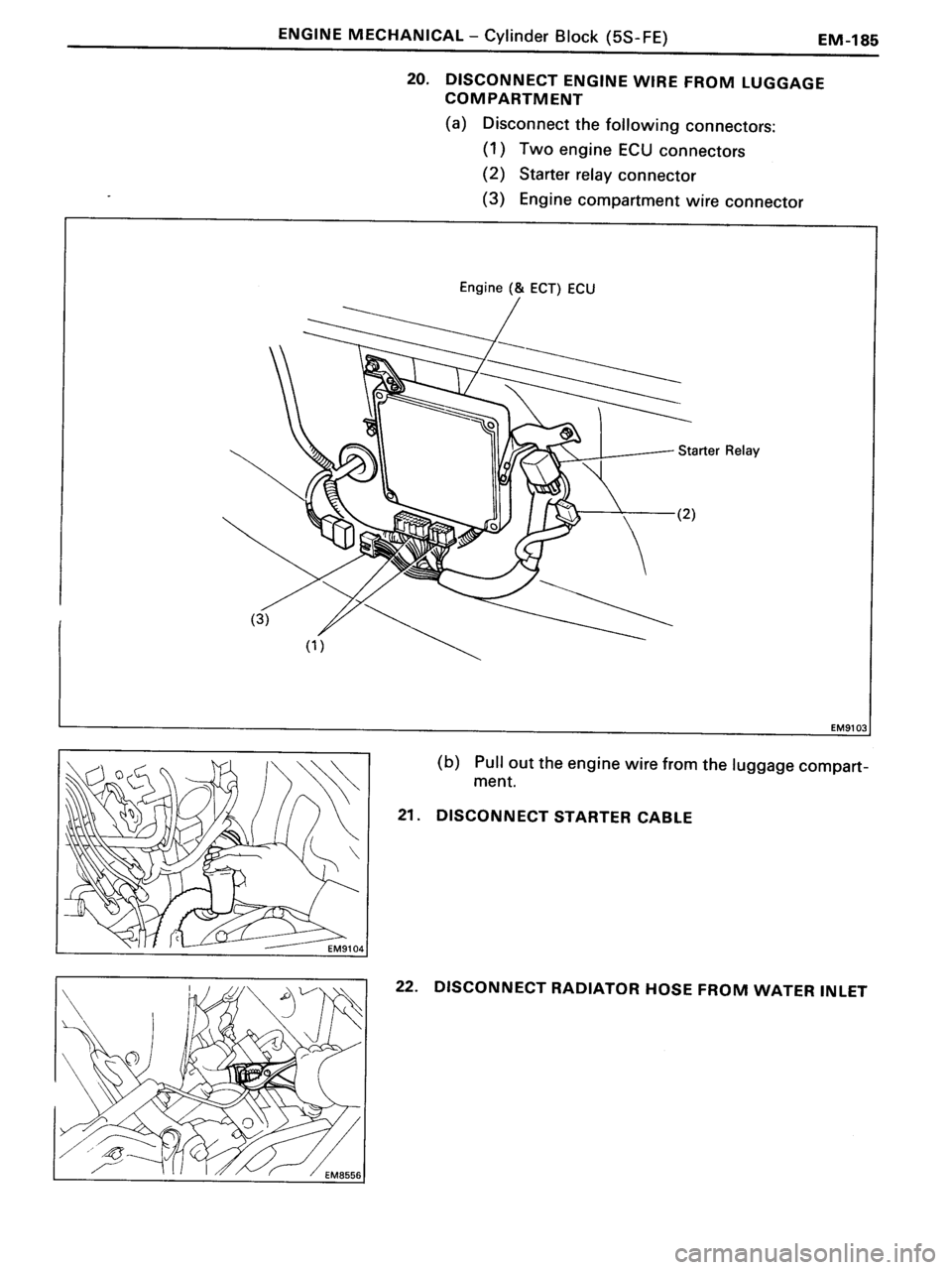 TOYOTA MR-2 1991 Factory Repair Manual TOYOTA MR-2 1991 Factory Repair Manual