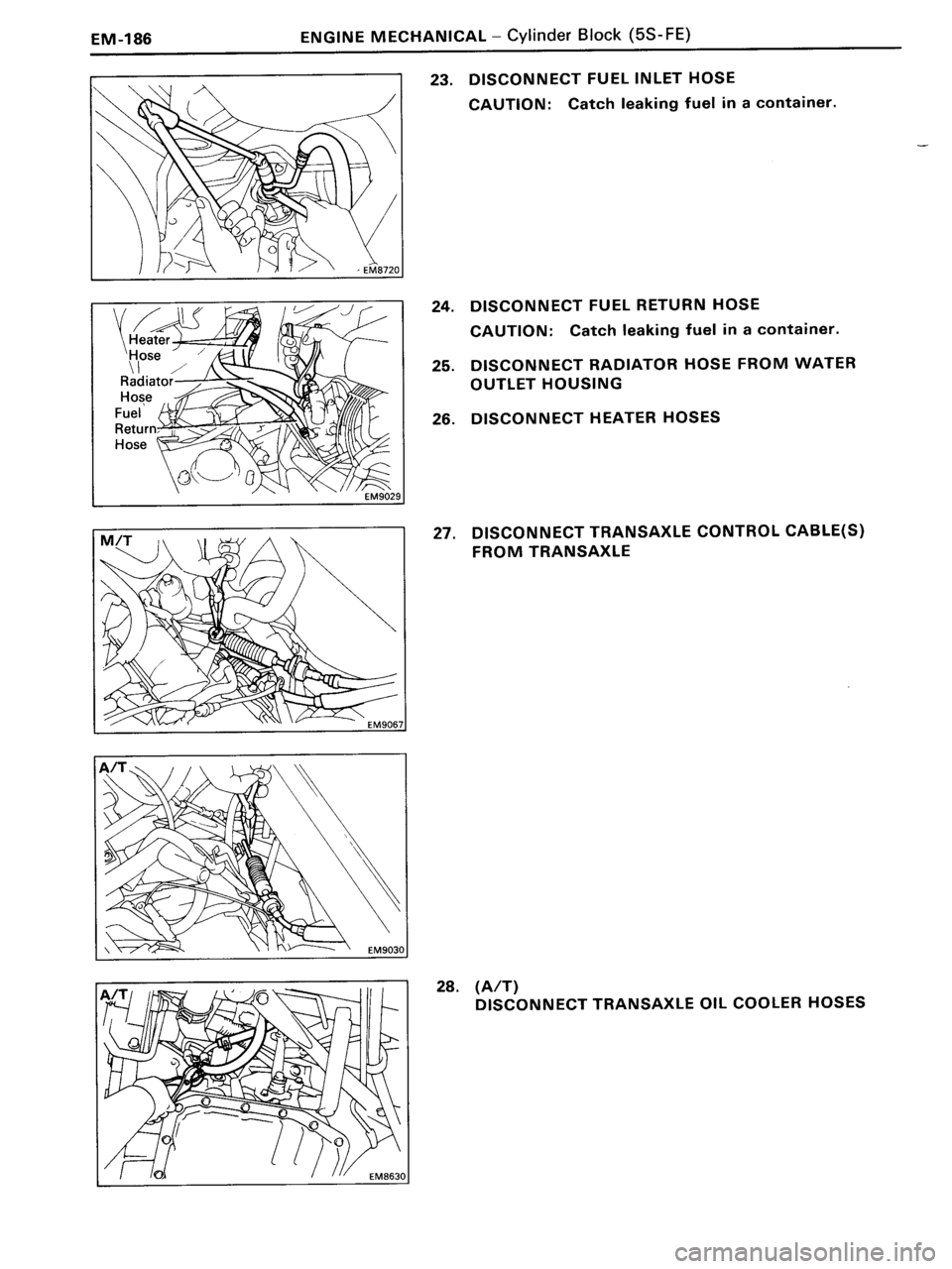 TOYOTA MR-2 1991 Factory Repair Manual TOYOTA MR-2 1991 Factory Repair Manual