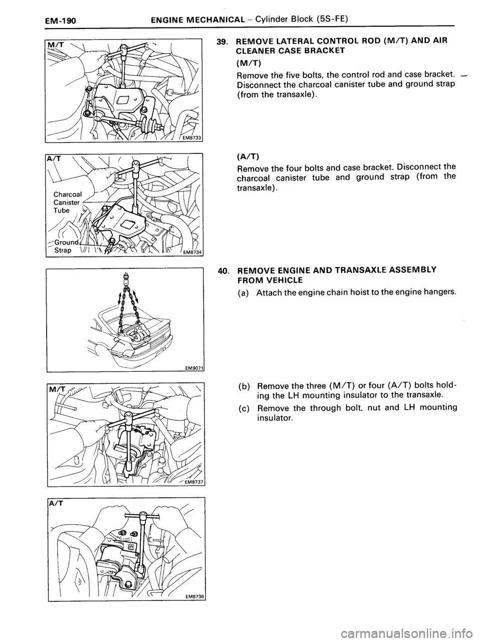 TOYOTA MR-2 1991 Factory Repair Manual TOYOTA MR-2 1991 Factory Repair Manual
