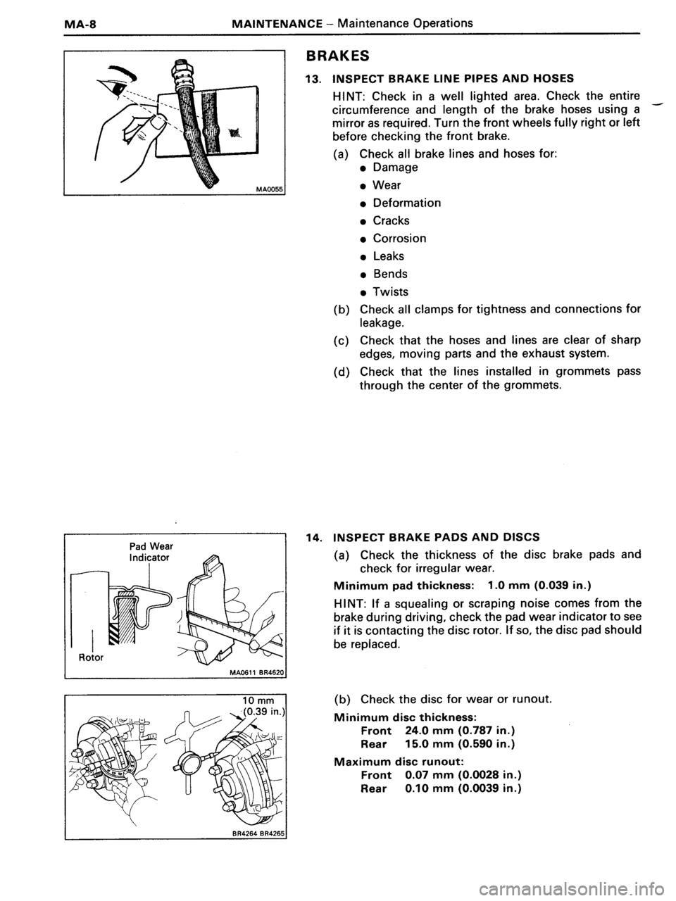 TOYOTA MR-2 1991  Factory Owners Manual 