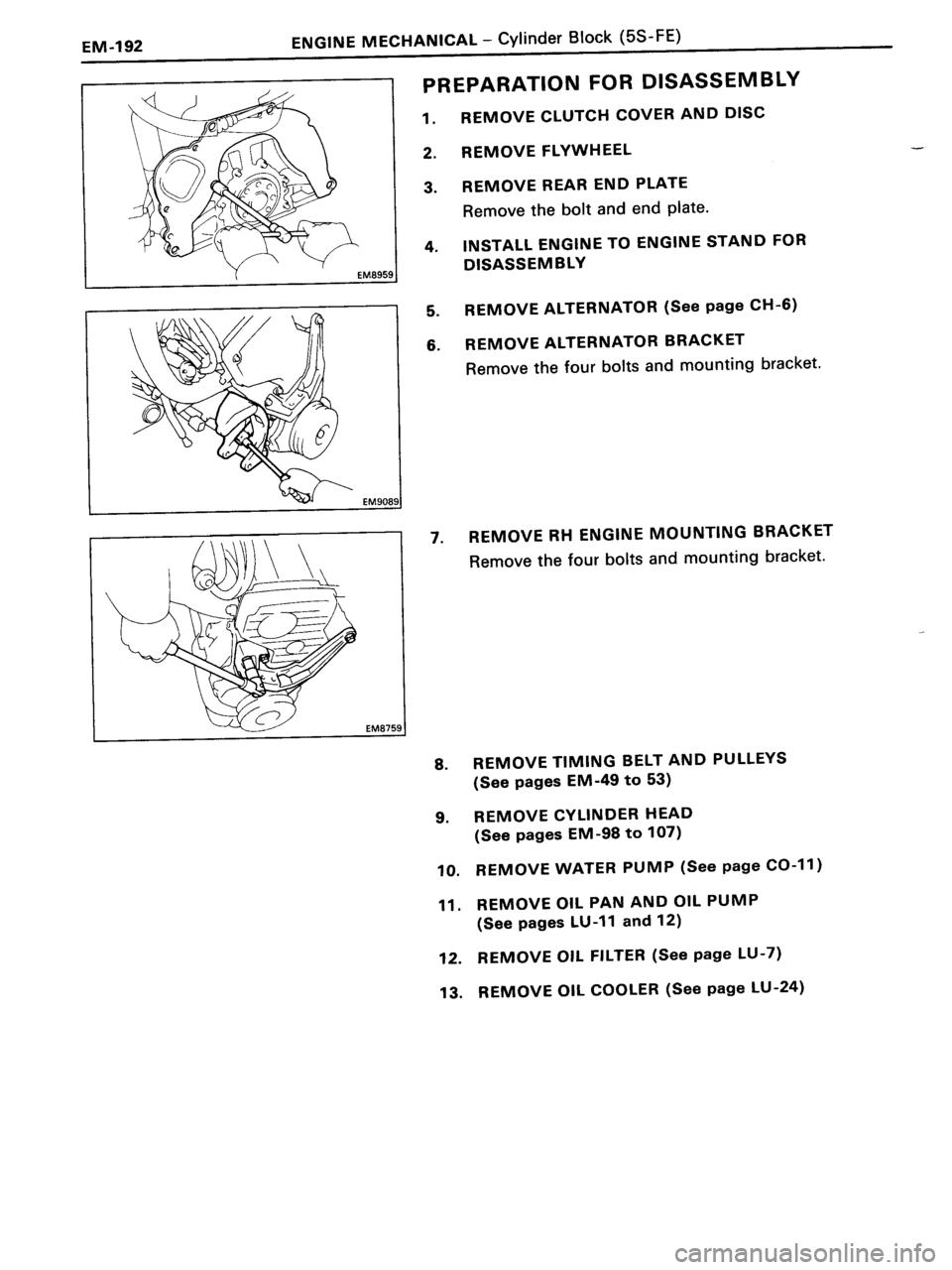 TOYOTA MR-2 1991 Factory Repair Manual TOYOTA MR-2 1991 Factory Repair Manual