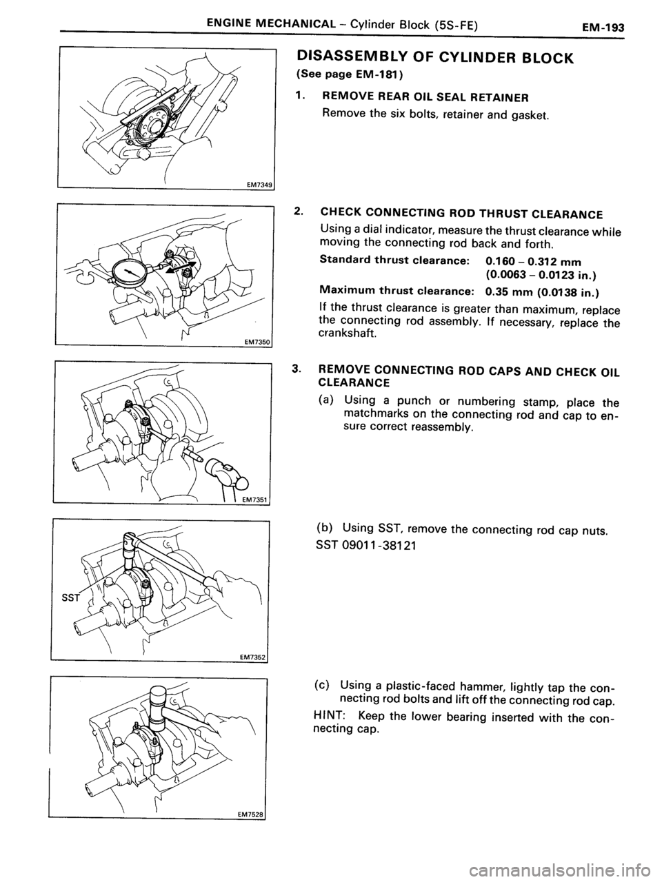 TOYOTA MR-2 1991 Factory Repair Manual TOYOTA MR-2 1991 Factory Repair Manual