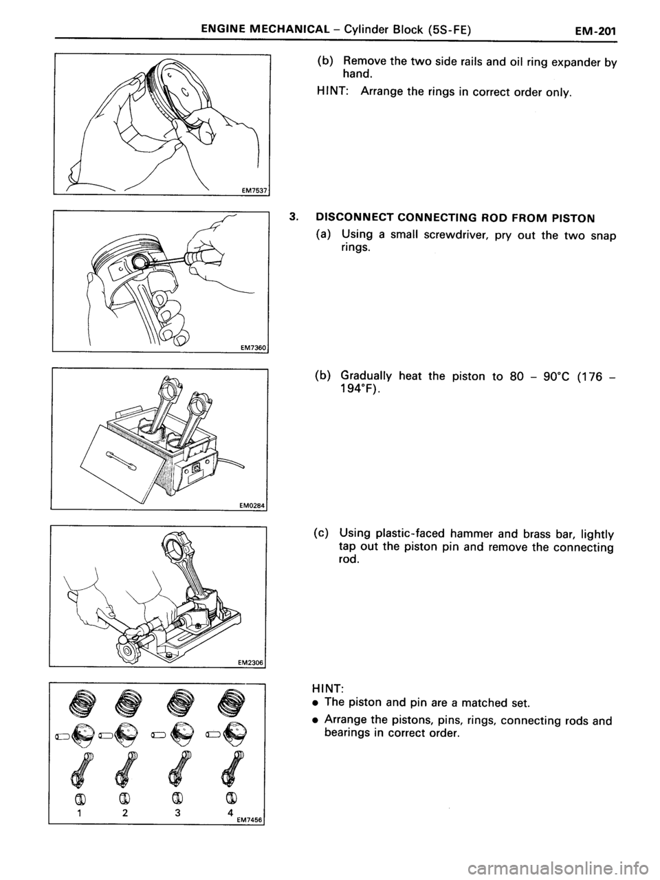 TOYOTA MR-2 1991 Factory Repair Manual TOYOTA MR-2 1991 Factory Repair Manual
