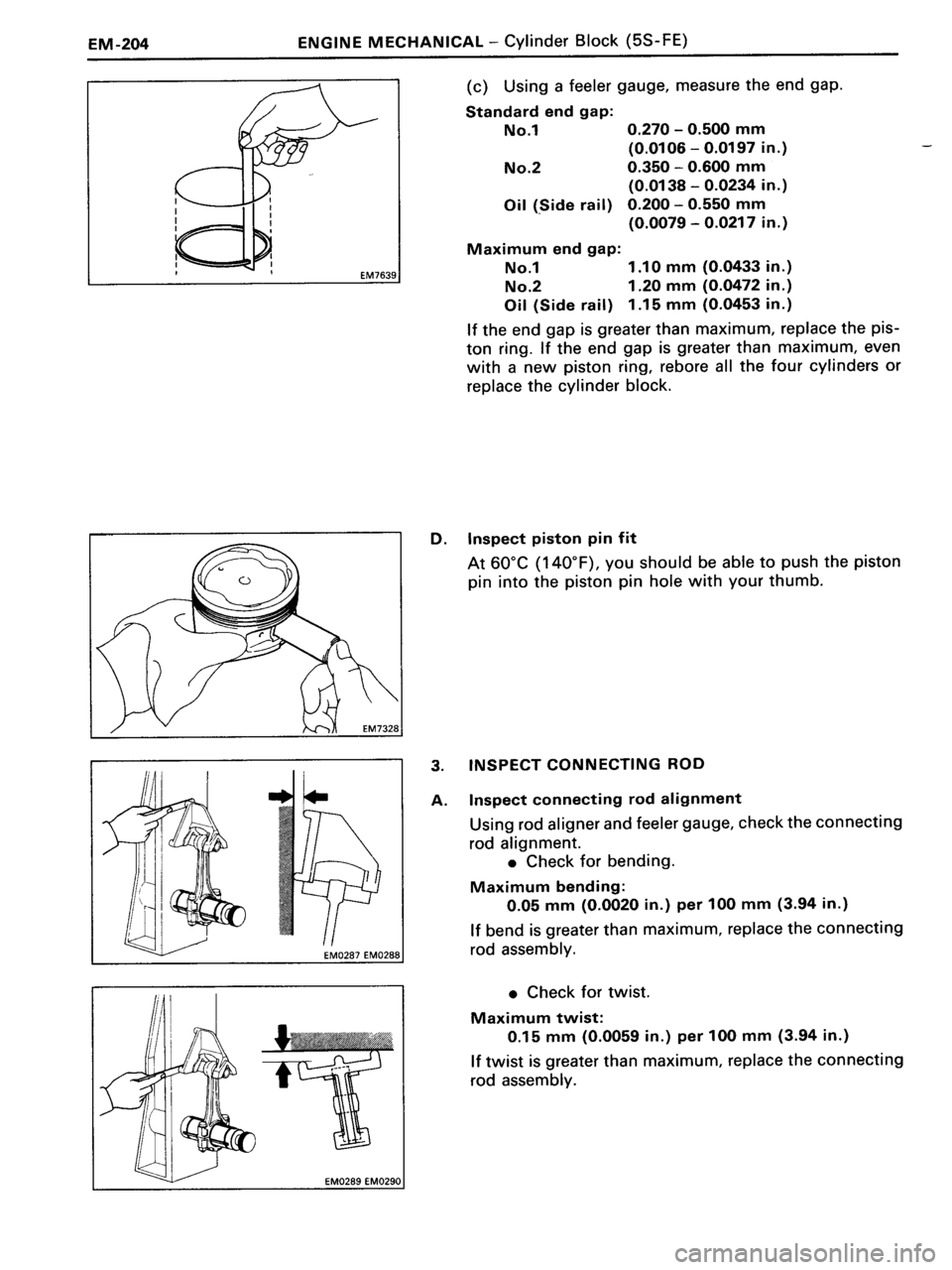 TOYOTA MR-2 1991 Factory Repair Manual TOYOTA MR-2 1991 Factory Repair Manual