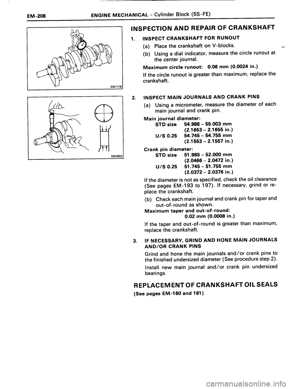 TOYOTA MR-2 1991 Factory Repair Manual TOYOTA MR-2 1991 Factory Repair Manual
