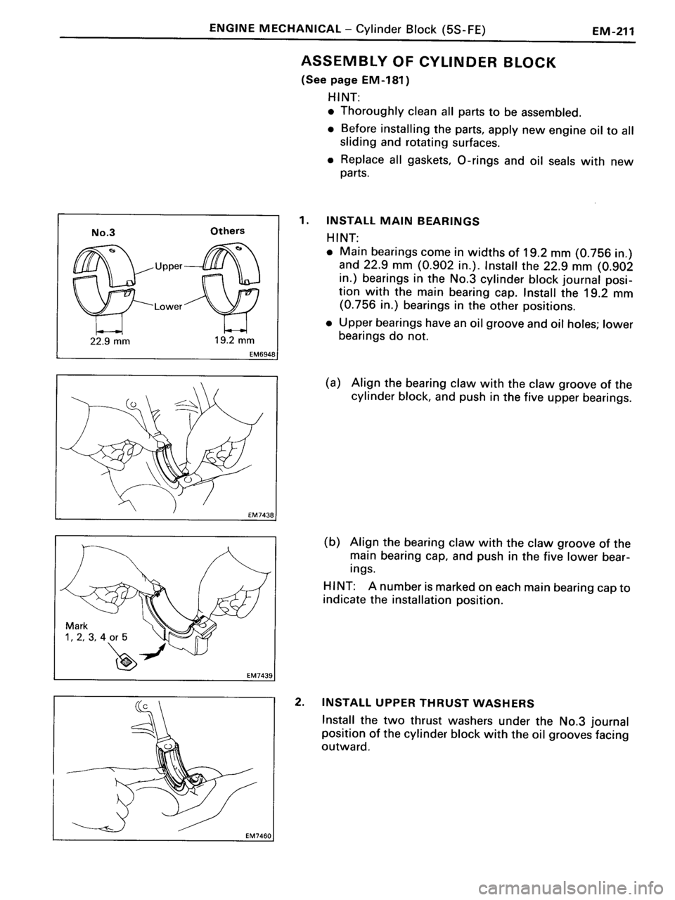TOYOTA MR-2 1991 Factory Repair Manual TOYOTA MR-2 1991 Factory Repair Manual