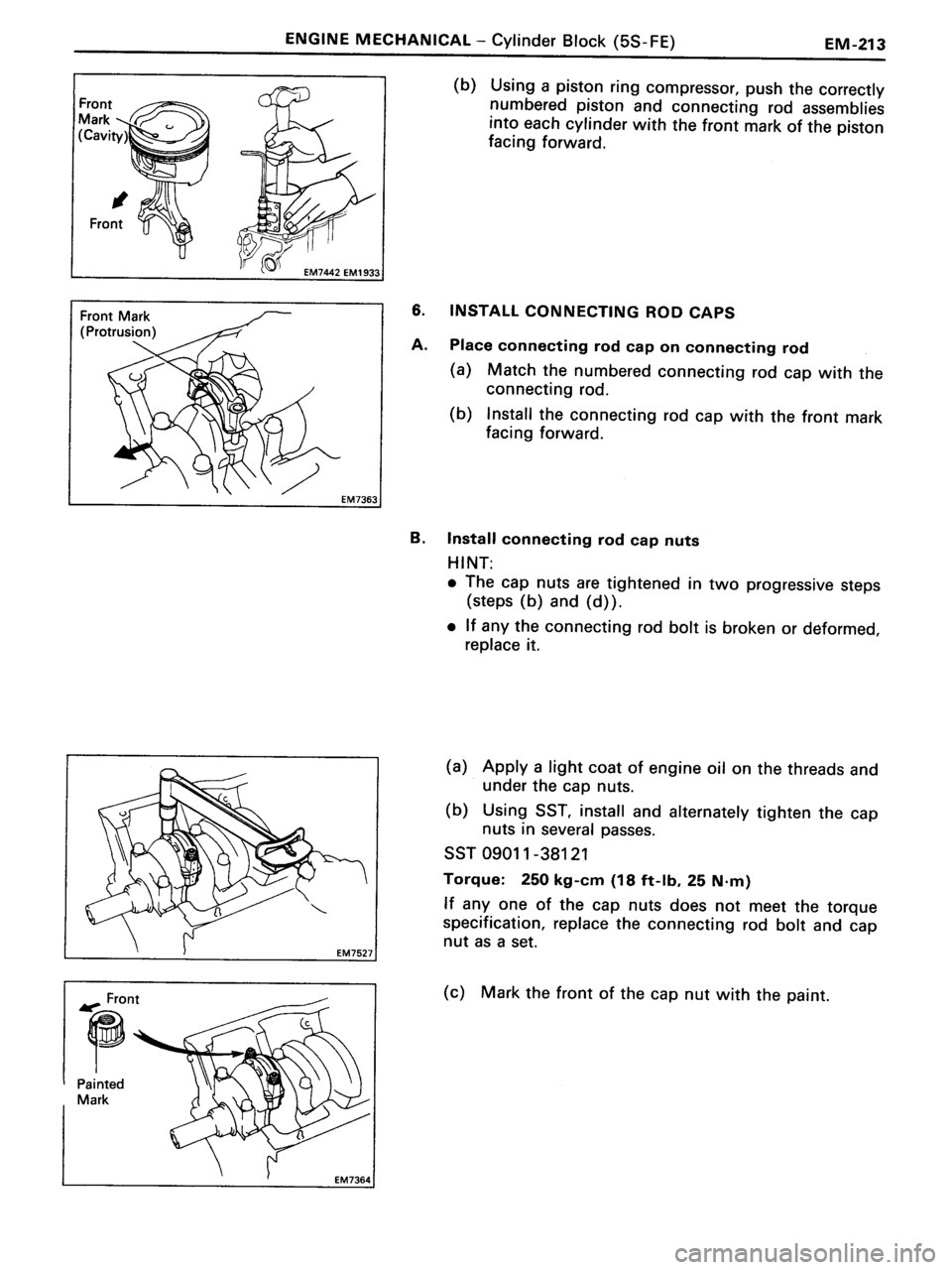TOYOTA MR-2 1991 Factory Repair Manual TOYOTA MR-2 1991 Factory Repair Manual