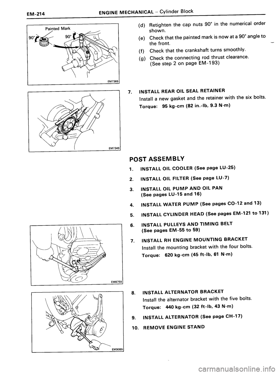 TOYOTA MR-2 1991 Factory Repair Manual TOYOTA MR-2 1991 Factory Repair Manual