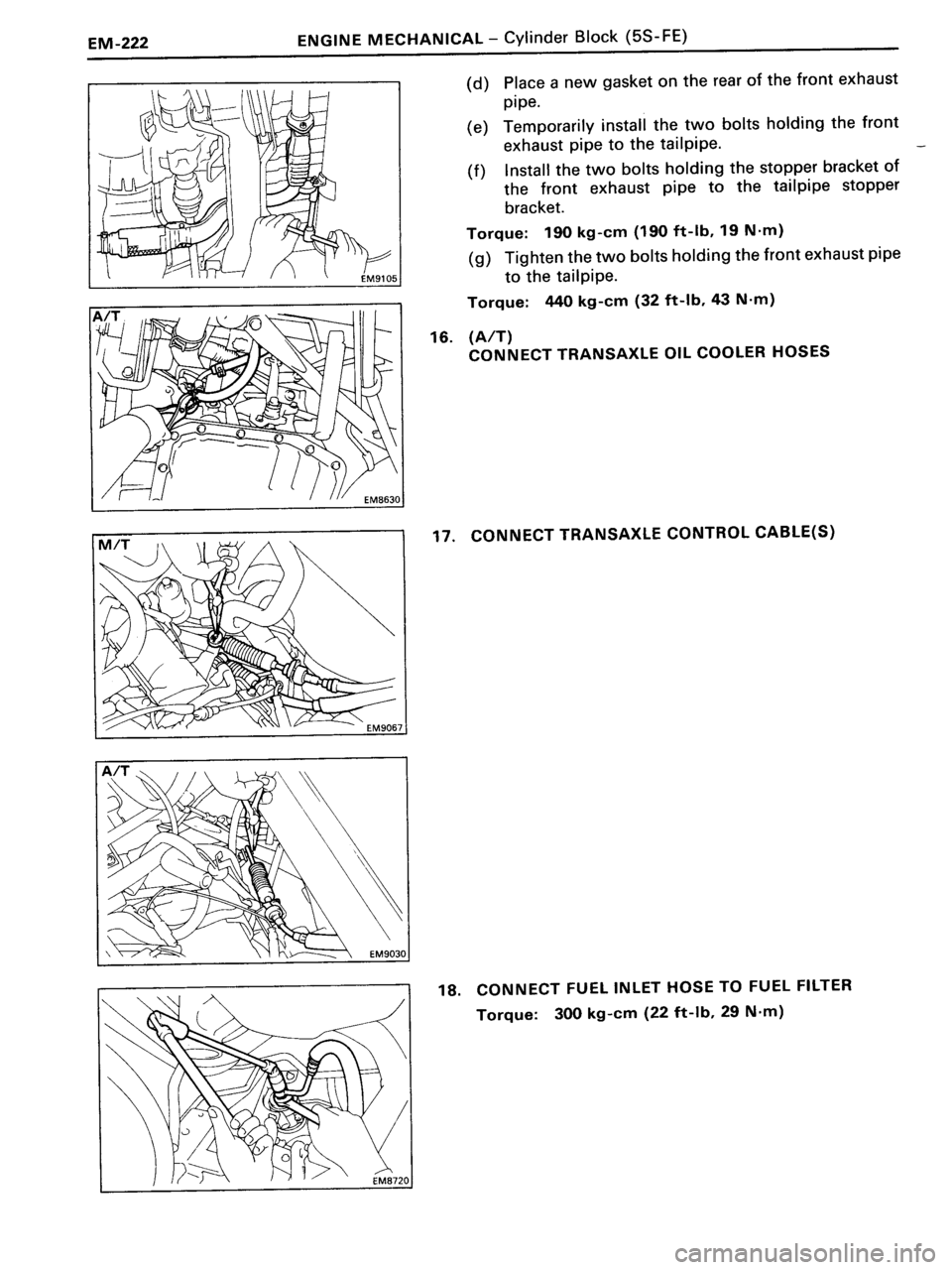 TOYOTA MR-2 1991 Factory Repair Manual TOYOTA MR-2 1991 Factory Repair Manual