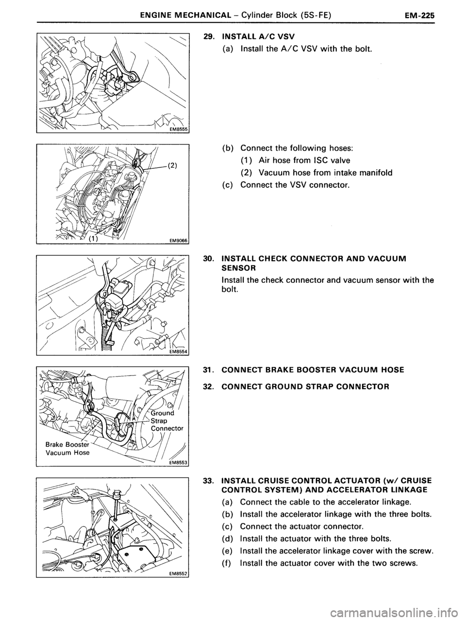 TOYOTA MR-2 1991 Factory Repair Manual TOYOTA MR-2 1991 Factory Repair Manual