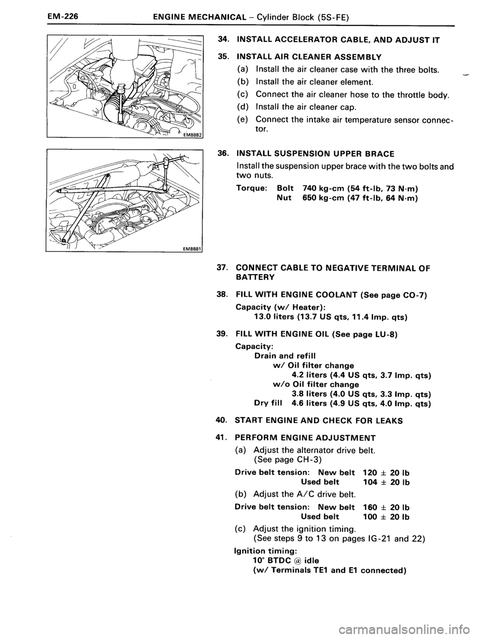 TOYOTA MR-2 1991 Factory Repair Manual TOYOTA MR-2 1991 Factory Repair Manual