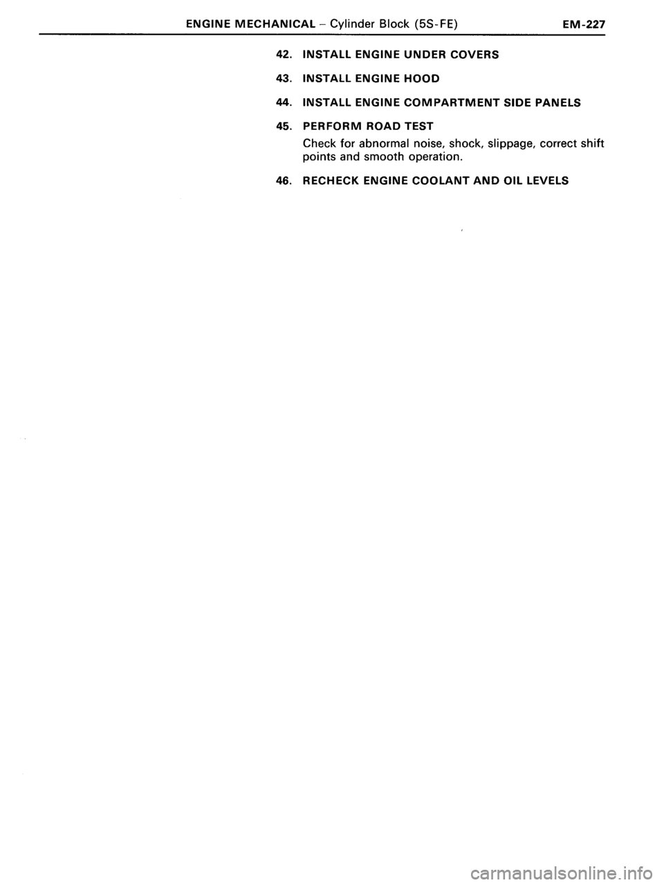 TOYOTA MR-2 1991 Factory Repair Manual TOYOTA MR-2 1991 Factory Repair Manual