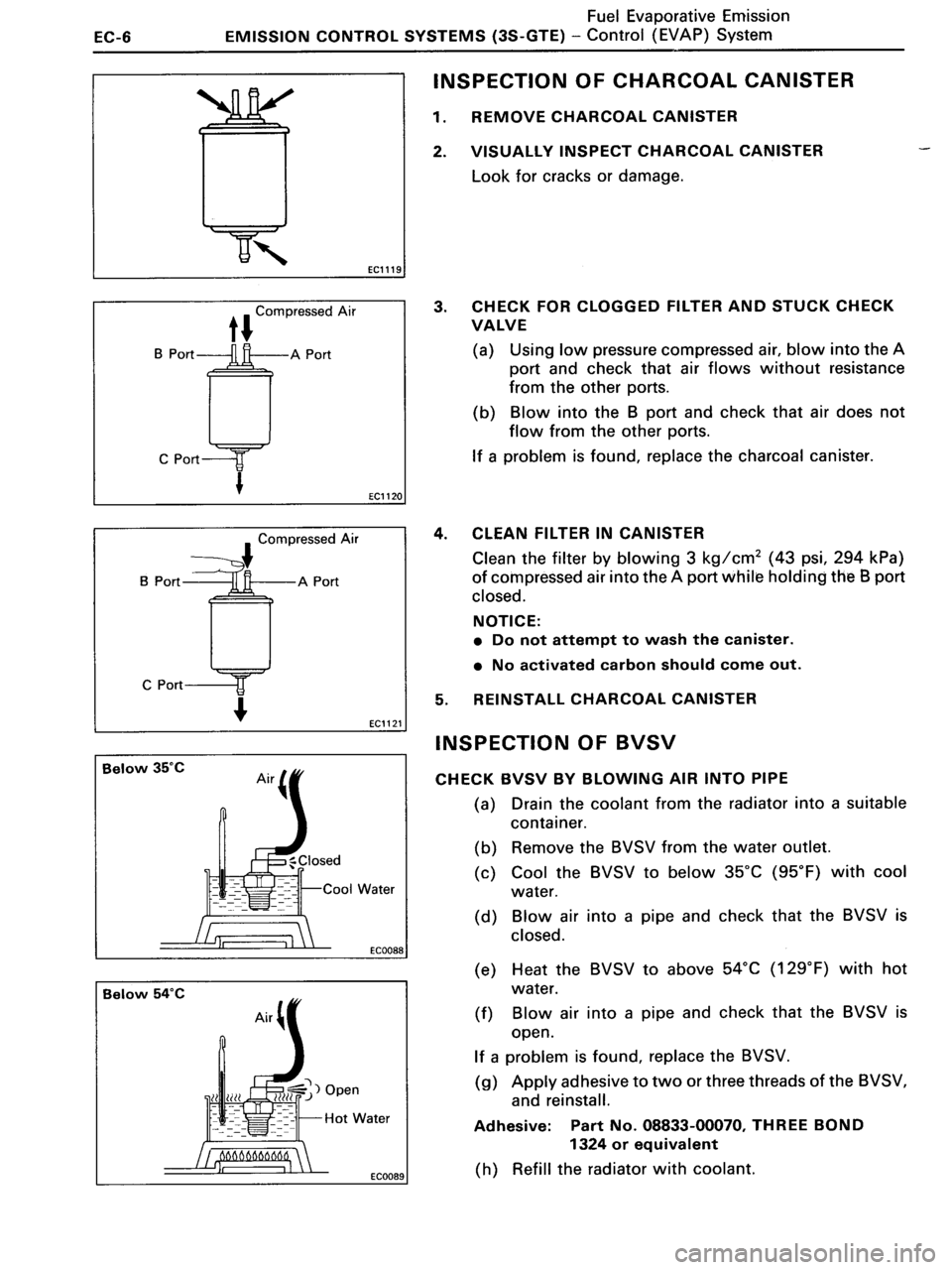 TOYOTA MR-2 1991 Factory Repair Manual TOYOTA MR-2 1991 Factory Repair Manual