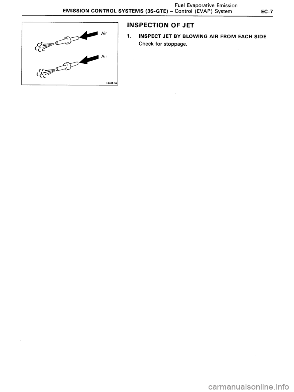 TOYOTA MR-2 1991 Factory Repair Manual TOYOTA MR-2 1991 Factory Repair Manual
