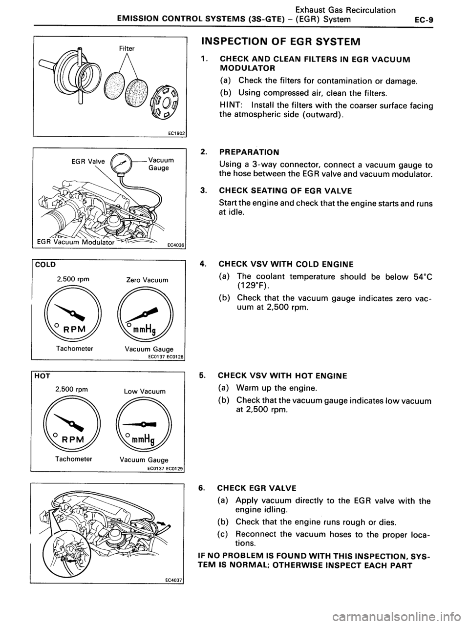 TOYOTA MR-2 1991 Factory Repair Manual TOYOTA MR-2 1991 Factory Repair Manual