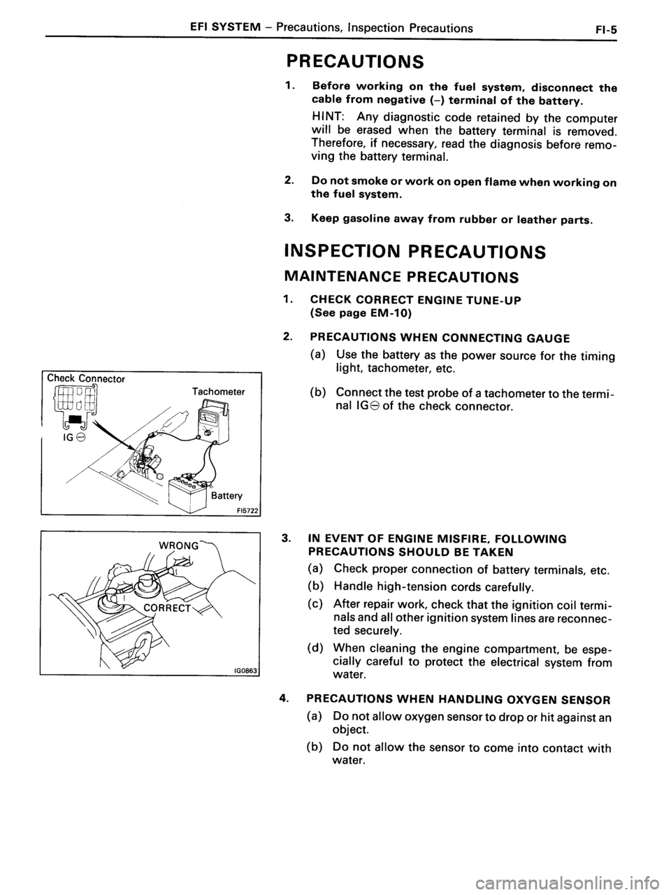 TOYOTA MR-2 1991 Factory Repair Manual TOYOTA MR-2 1991 Factory Repair Manual