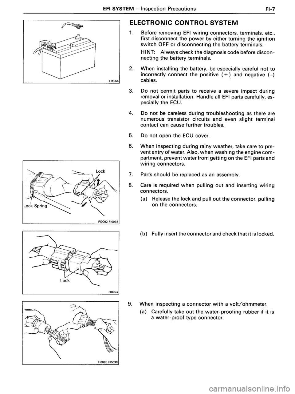 TOYOTA MR-2 1991 Factory Repair Manual TOYOTA MR-2 1991 Factory Repair Manual
