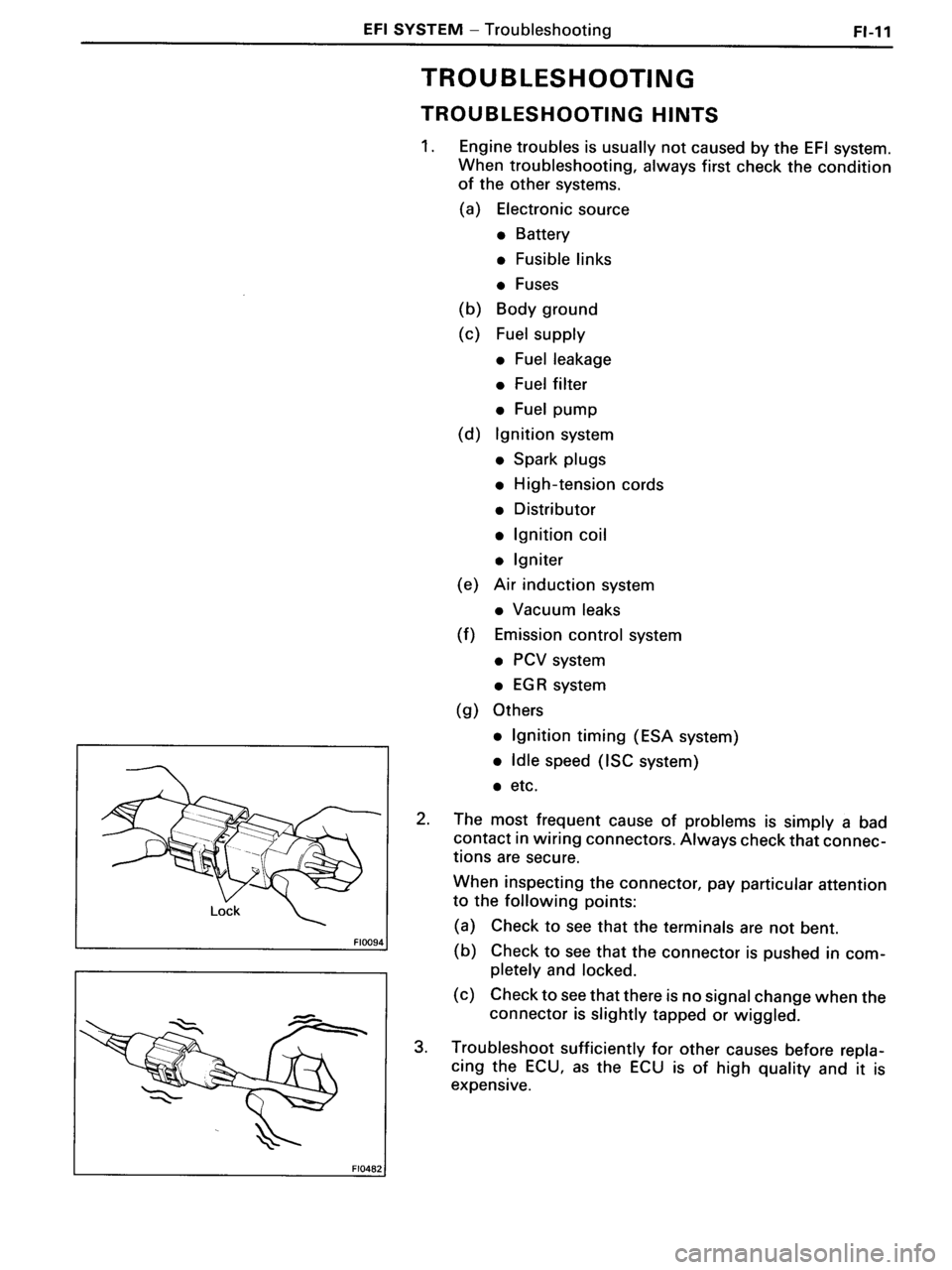 TOYOTA MR-2 1991 Factory Repair Manual TOYOTA MR-2 1991 Factory Repair Manual