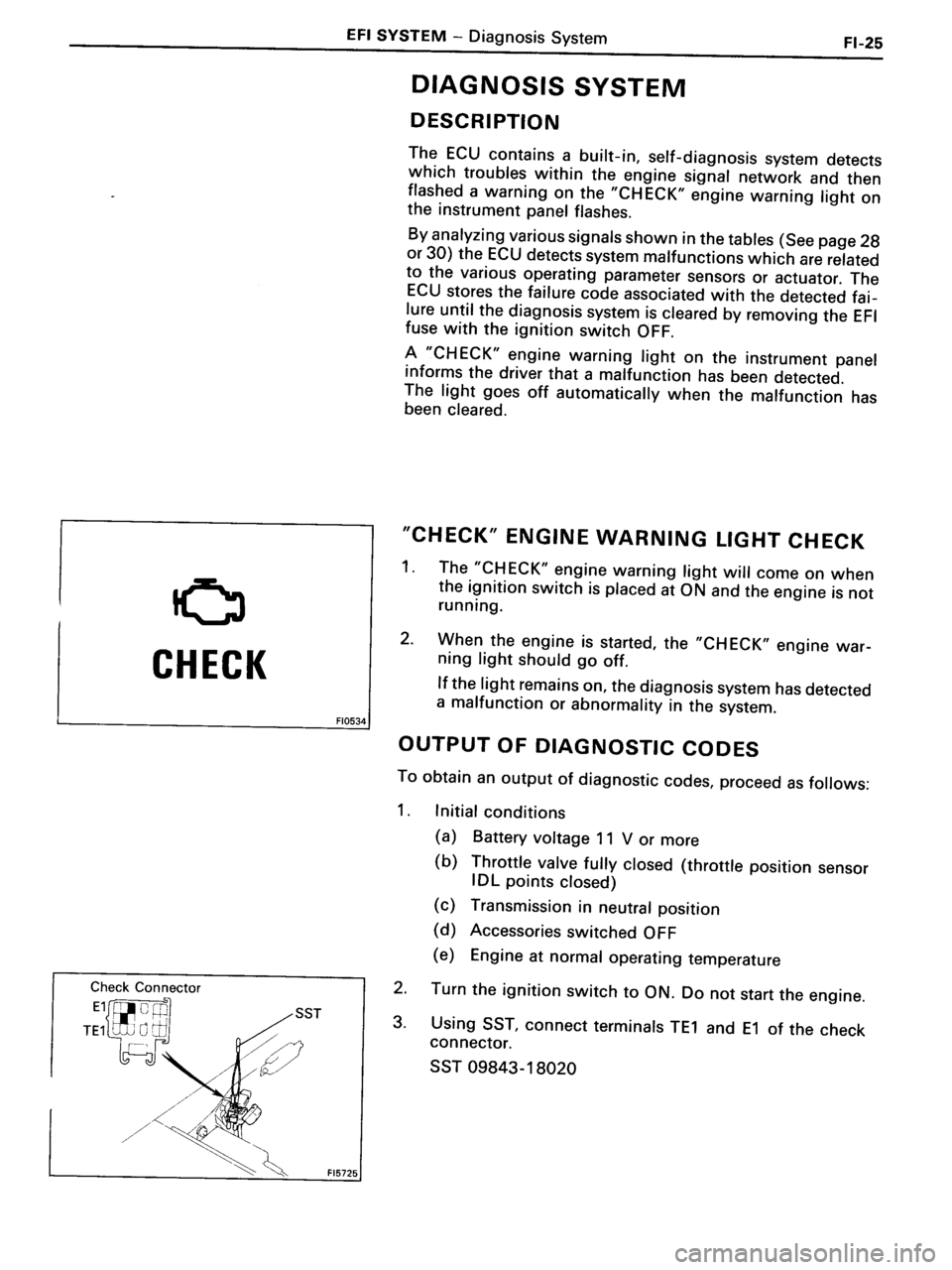 TOYOTA MR-2 1991 Factory Repair Manual TOYOTA MR-2 1991 Factory Repair Manual