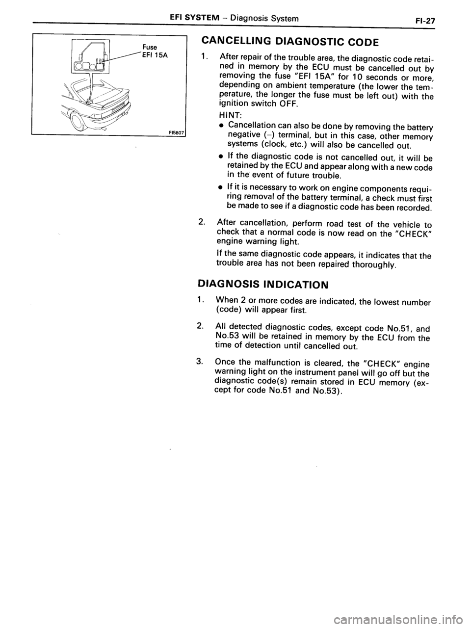 TOYOTA MR-2 1991 Factory Repair Manual TOYOTA MR-2 1991 Factory Repair Manual