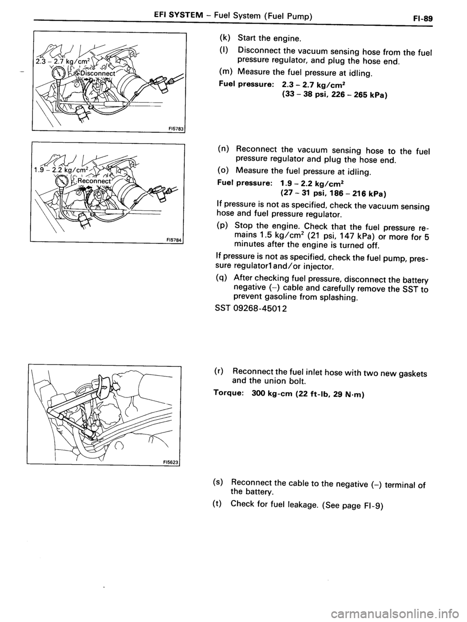 TOYOTA MR-2 1991  Factory Repair Manual 