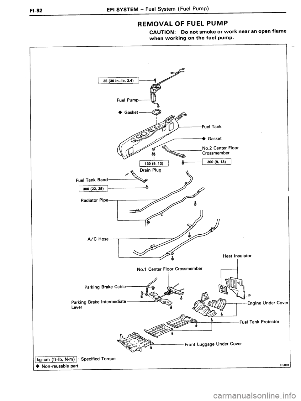 TOYOTA MR-2 1991  Factory Repair Manual 