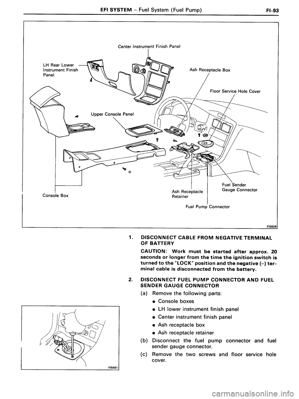 TOYOTA MR-2 1991  Factory Repair Manual 