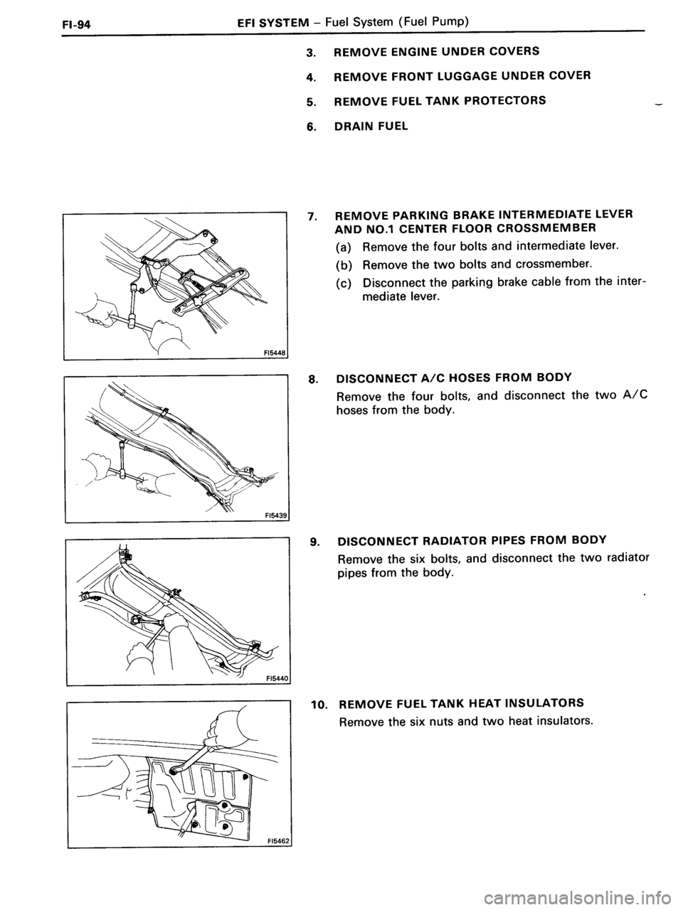 TOYOTA MR-2 1991  Factory Repair Manual 