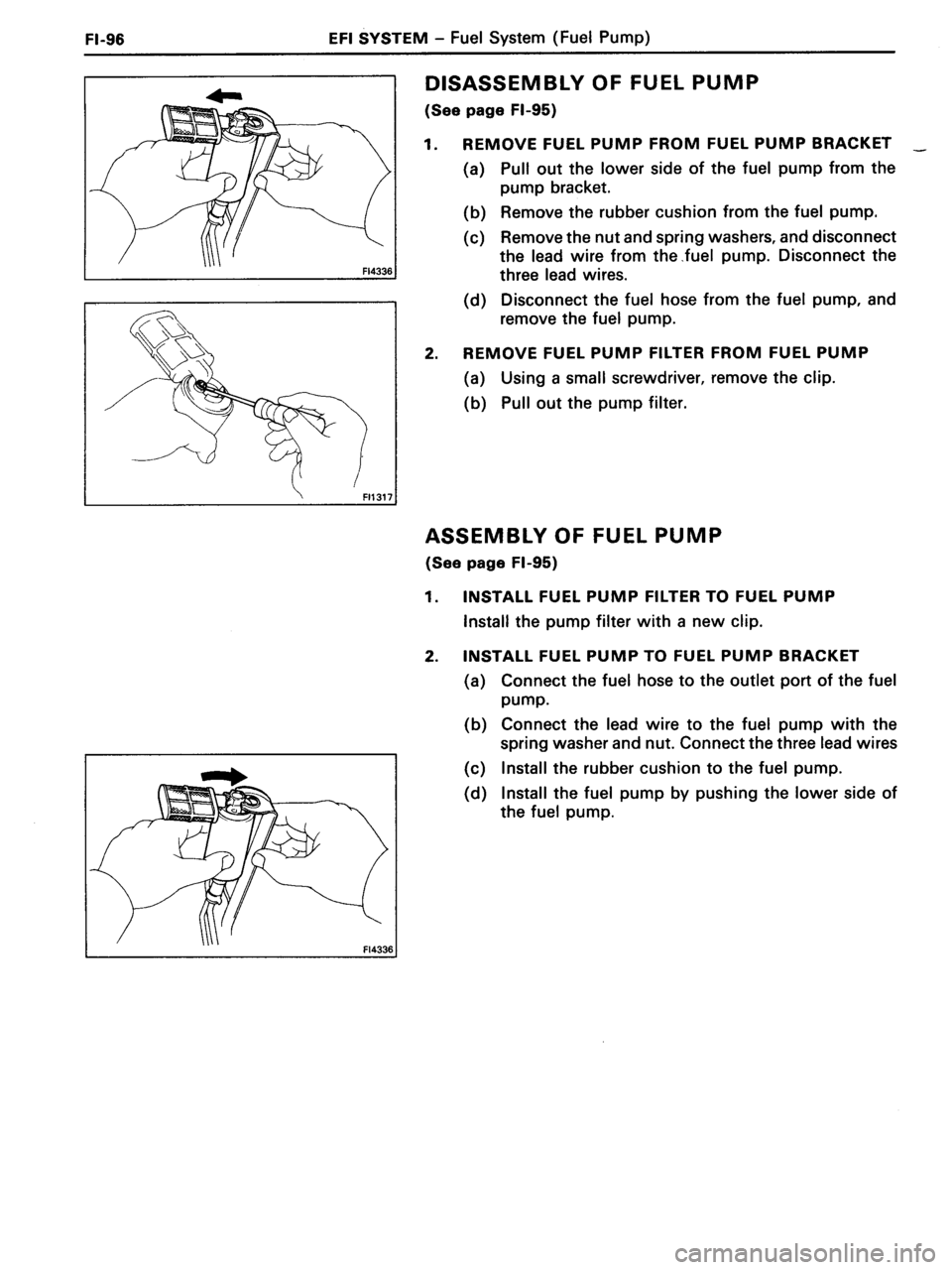 TOYOTA MR-2 1991  Factory Repair Manual 