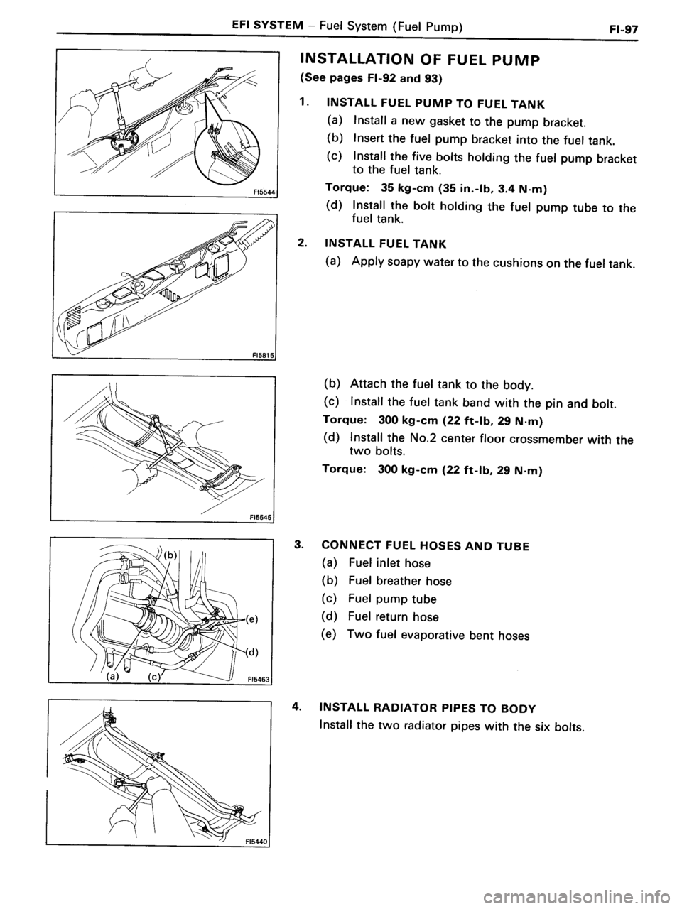 TOYOTA MR-2 1991  Factory Repair Manual 