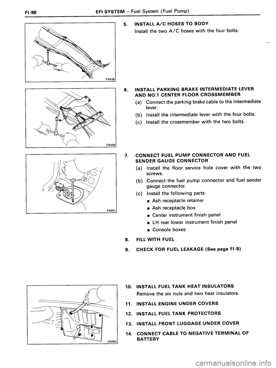 TOYOTA MR-2 1991  Factory Repair Manual 