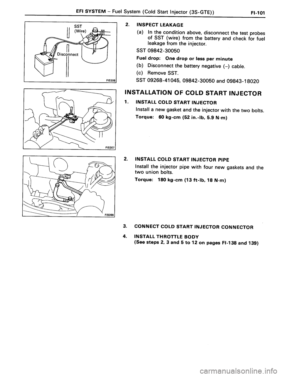 TOYOTA MR-2 1991  Factory Repair Manual 