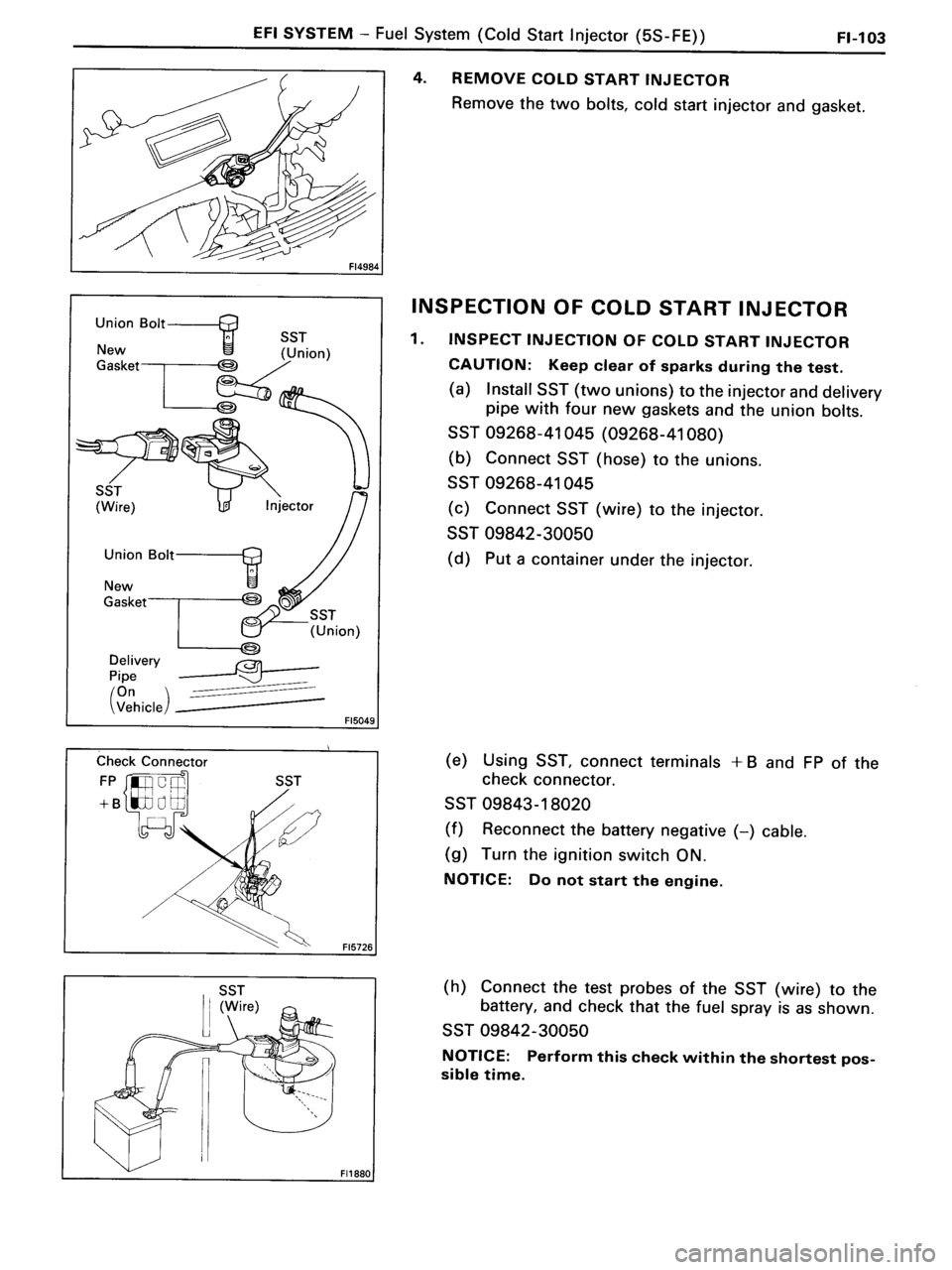TOYOTA MR-2 1991  Factory Repair Manual 