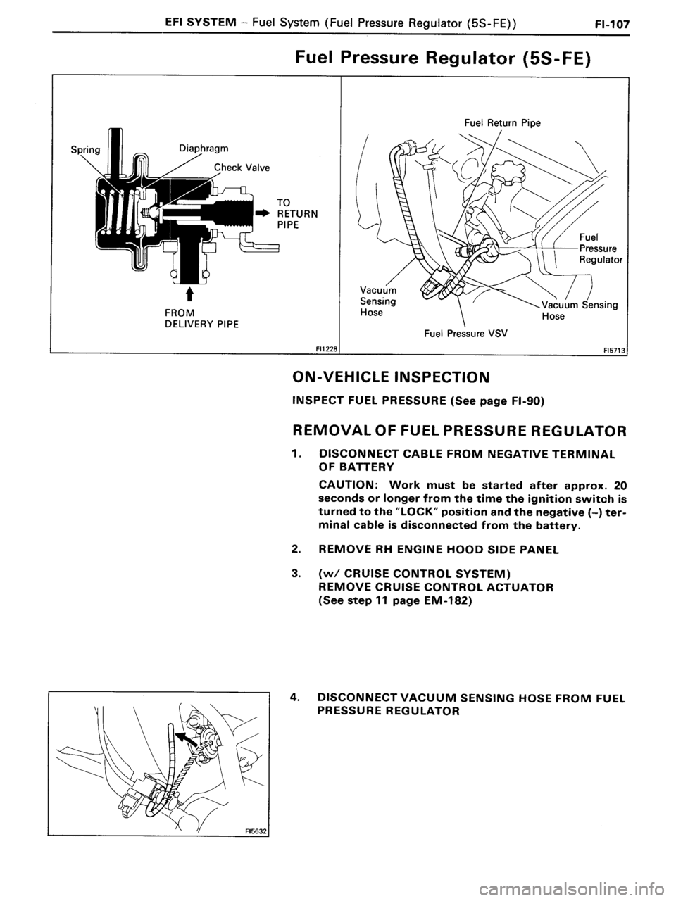 TOYOTA MR-2 1991  Factory Repair Manual 